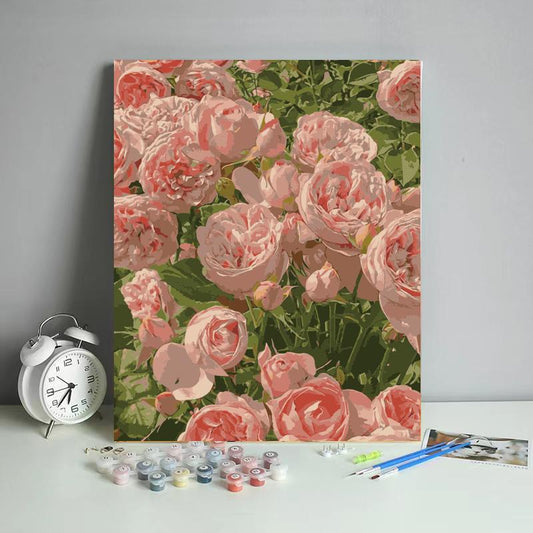 Blush Pink Peony Garden - 40x50 cm paint by numbers kit