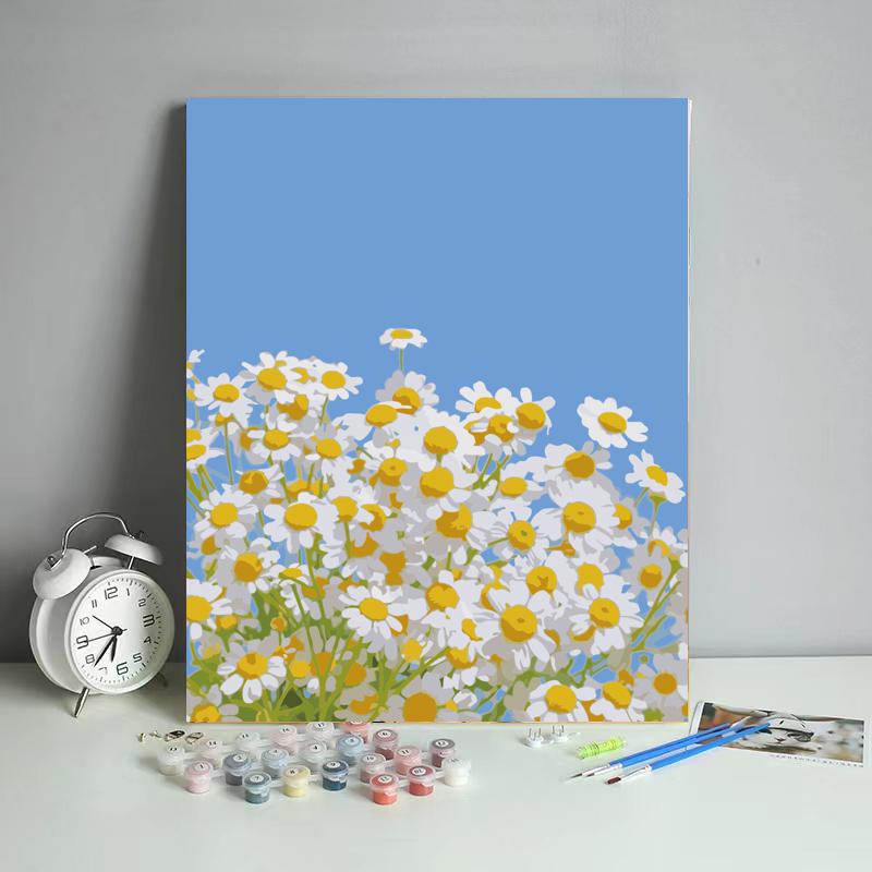 Daisy Field Under Blue Sky - 40x50 cm paint by numbers kit