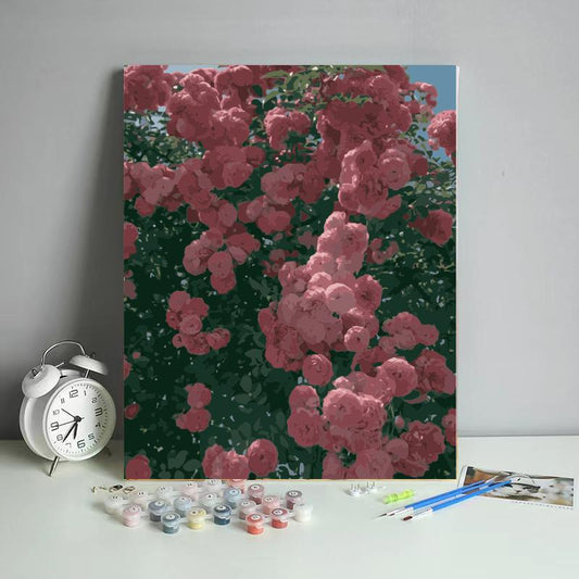 Blush Rose Cascade - 40x50 cm paint by numbers kit