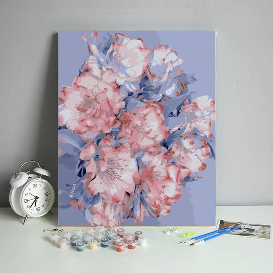 Blush Peonies on Lavender - 40x50 cm paint by numbers kit