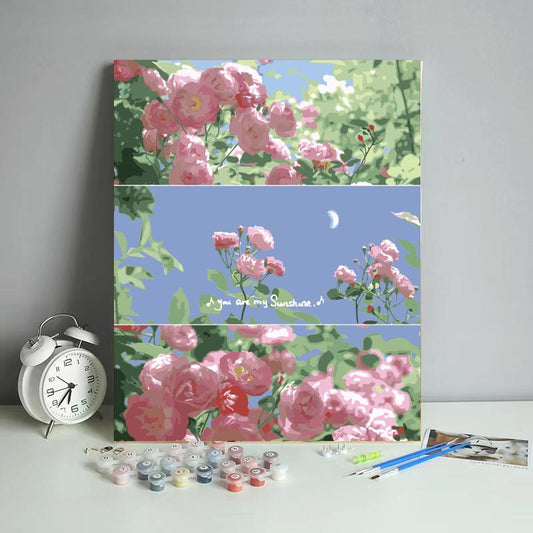 You Are My Sunshine Rose Garden - 40x50 cm paint by numbers kit