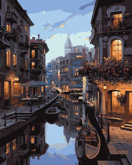 Evening Canal Reflection