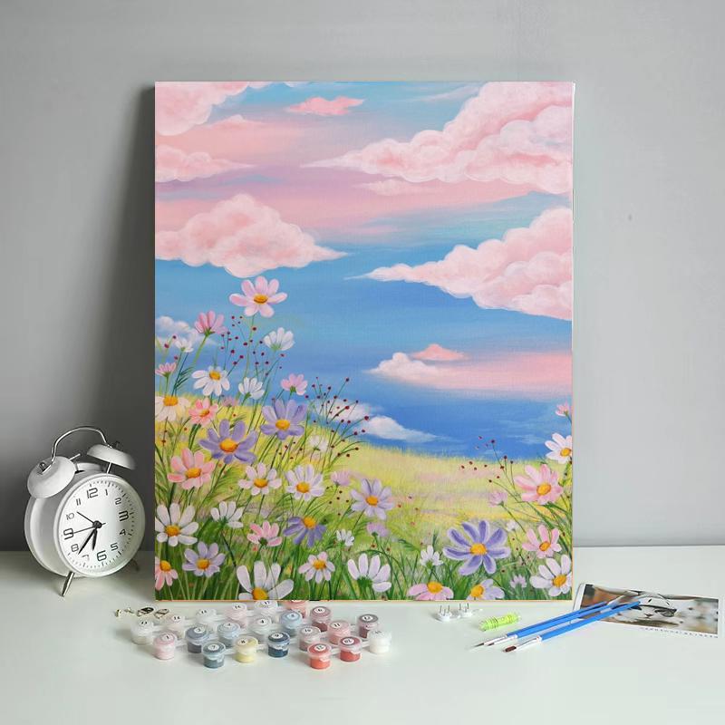 Pastel Wildflower Meadow - 40x50 cm paint by numbers kit
