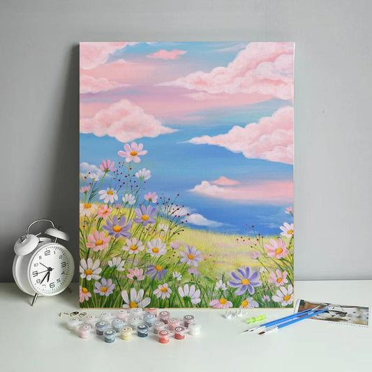 Pastel Wildflower Meadow - 40x50 cm paint by numbers kit