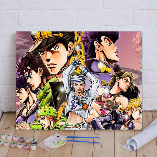 Bizarre Adventure Heroes - 40x50 cm paint by numbers kit