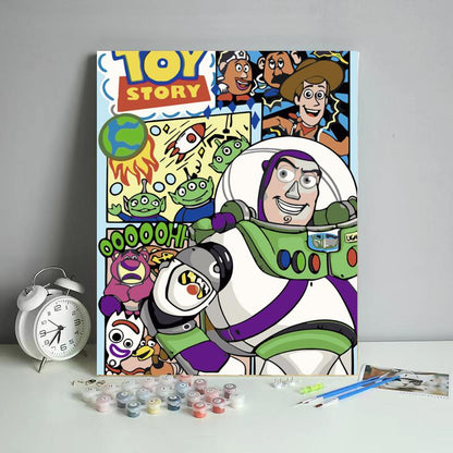 Space Ranger Adventure Collage - 40x50 cm paint by numbers kit