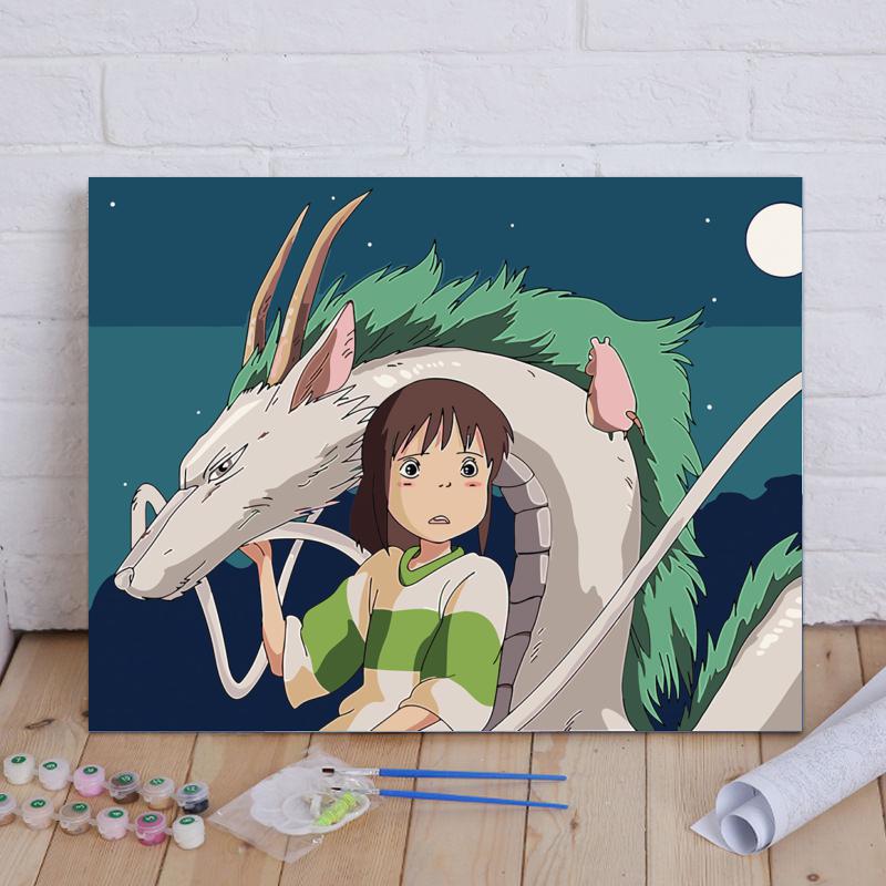 Moonlit Spirit Dragon - 40x50 cm paint by numbers kit