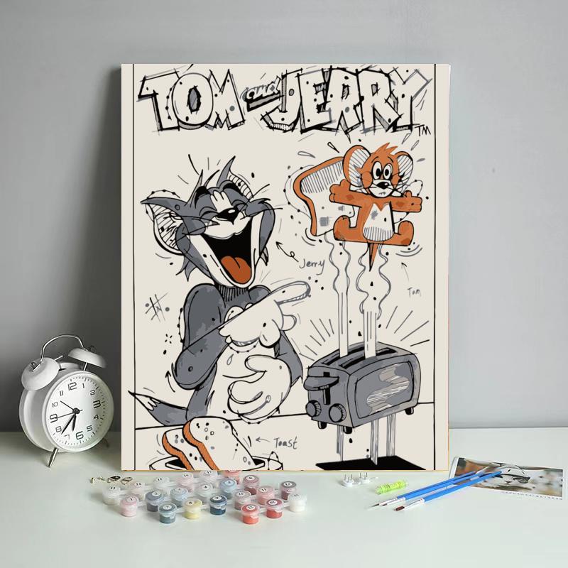 Toaster Mouse Mischief - 40x50 cm paint by numbers kit