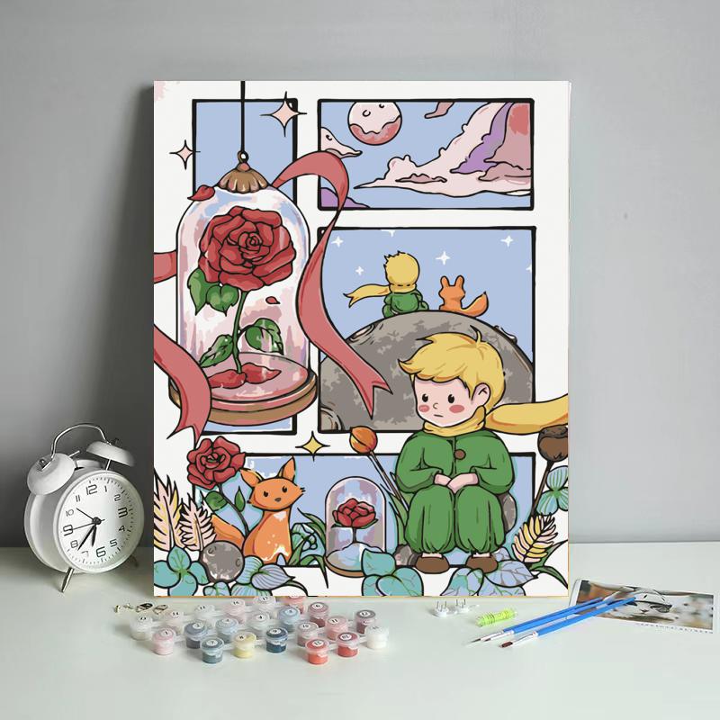 Little Prince Rose Garden - 40x50 cm paint by numbers kit