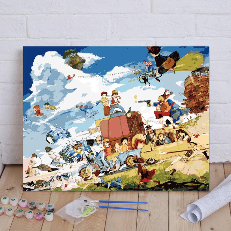 Whimsical Sky Parade - 40x50 cm paint by numbers kit