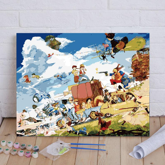 Whimsical Sky Parade - 40x50 cm paint by numbers kit