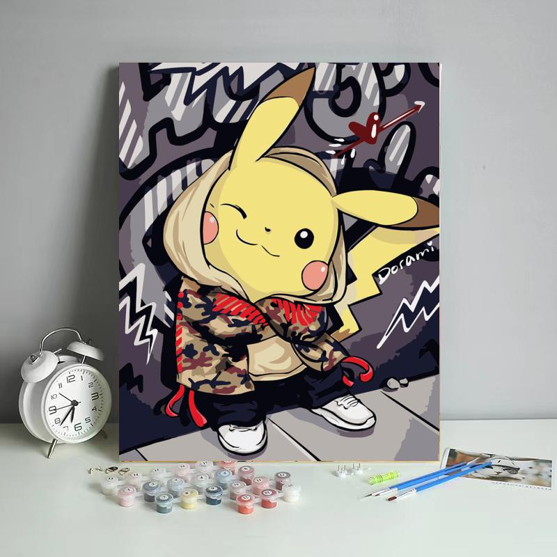 Street Style Electric Mascot - 40x50 cm paint by numbers kit