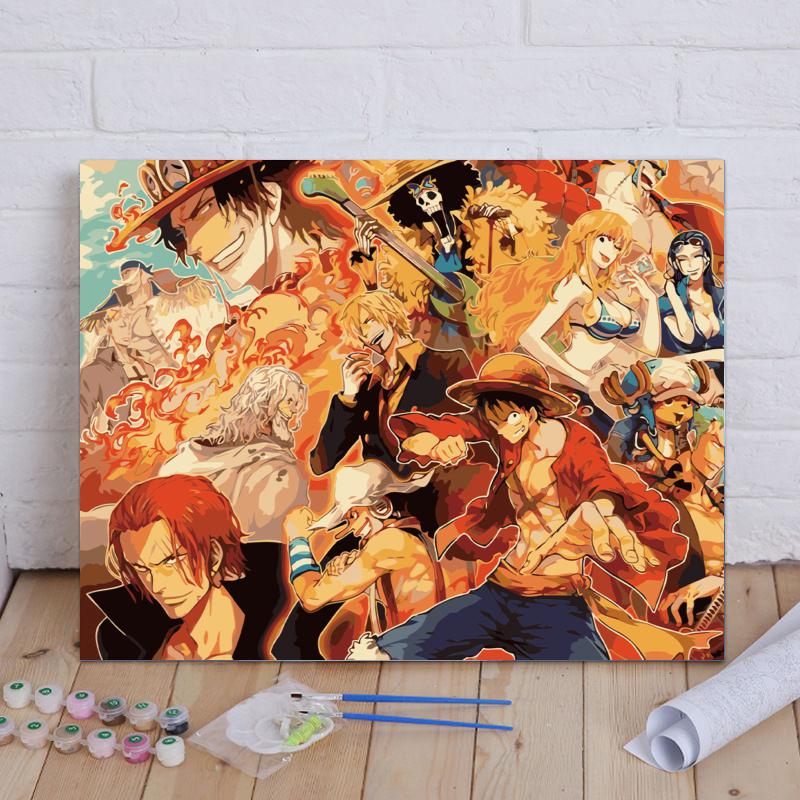 Fiery Pirate Legends - 40x50 cm paint by numbers kit