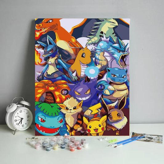 Elemental Creature Champions - 40x50 cm paint by numbers kit