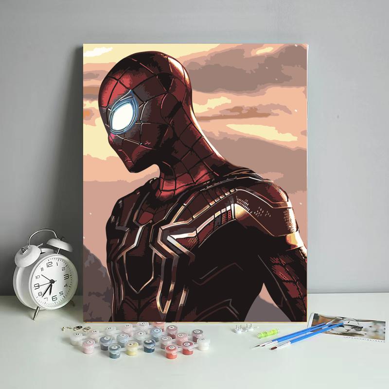 Scarlet Web Hero - 40x50 cm paint by numbers kit