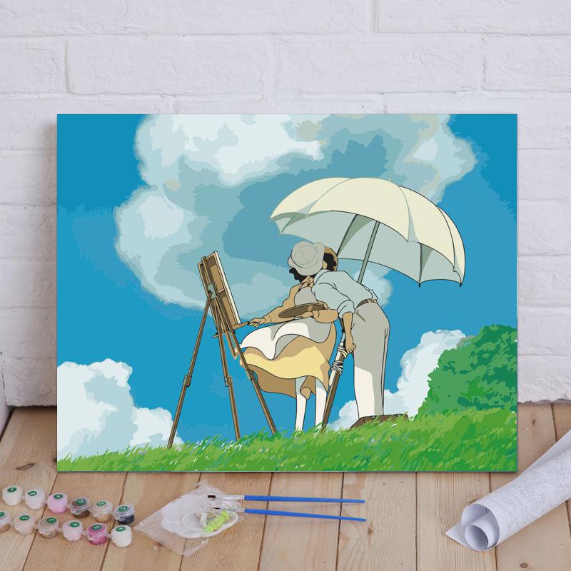 Painting Beneath Summer Clouds - 40x50 cm paint by numbers kit