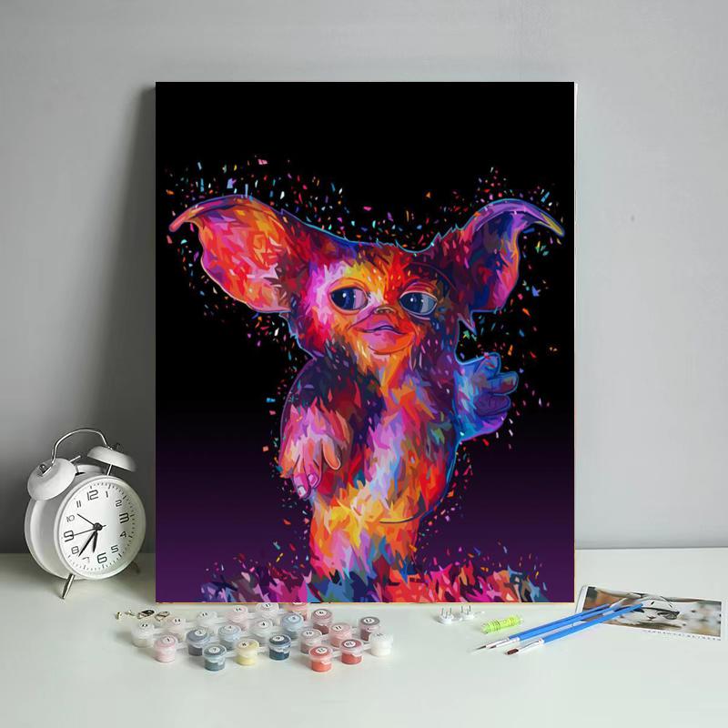 Neon Little Creature - 40x50 cm paint by numbers kit