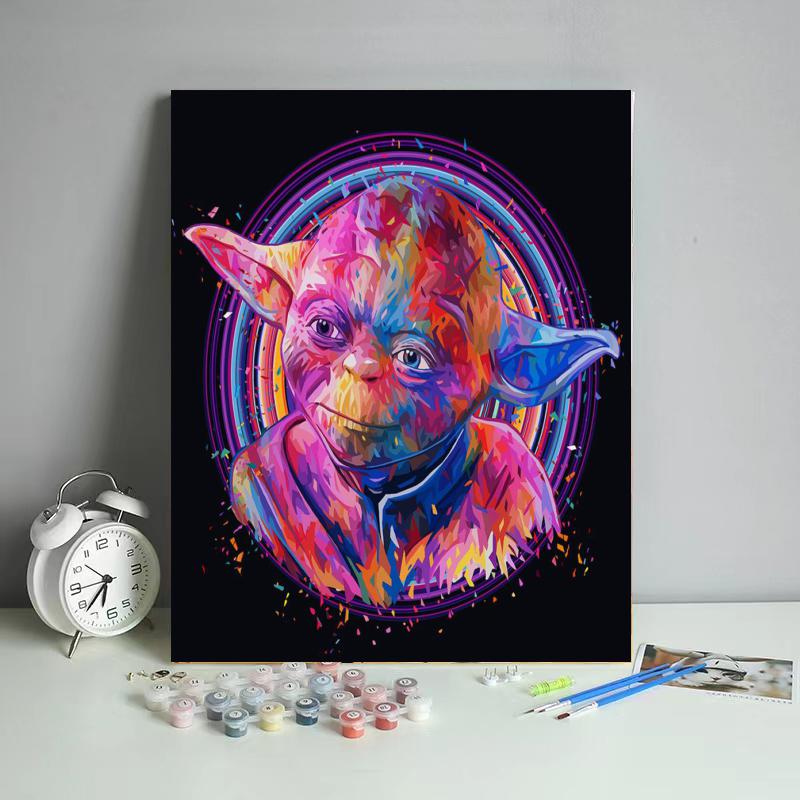 Neon Wise Space Master - 40x50 cm paint by numbers kit