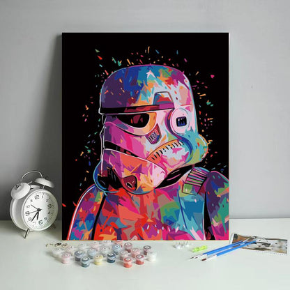 Neon Imperial Trooper - 40x50 cm paint by numbers kit