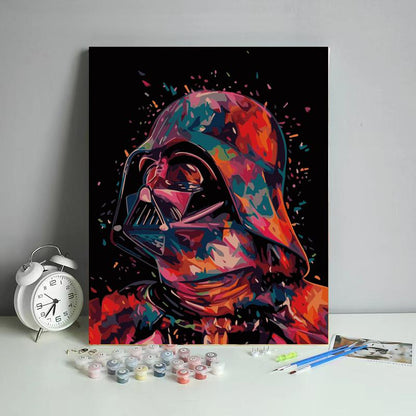 Neon Dark Lord Portrait - 40x50 cm paint by numbers kit