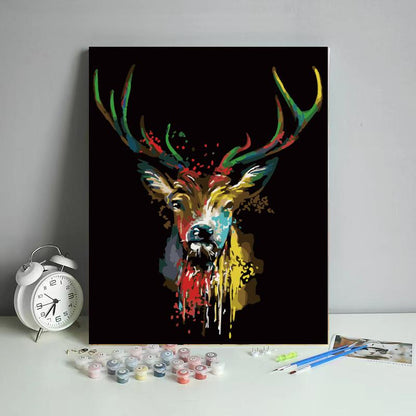 Paint Splash Stag - 40x50 cm paint by numbers kit