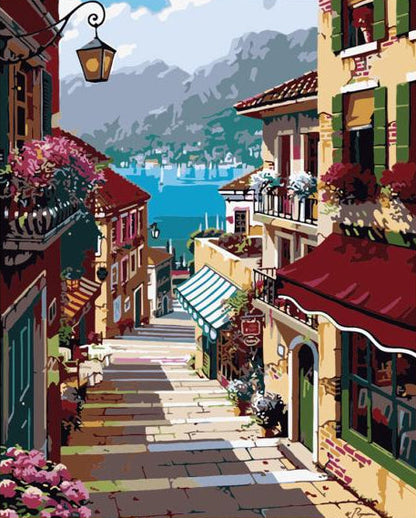 Colorful Seaside Street