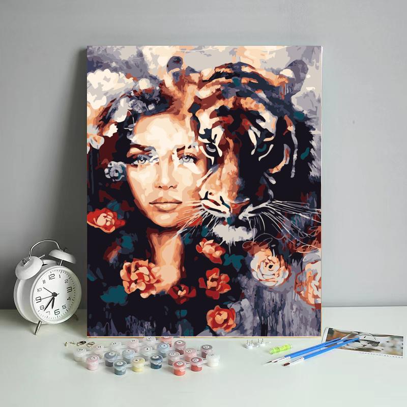 Wild Spirit Reflection - 40x50 cm paint by numbers kit