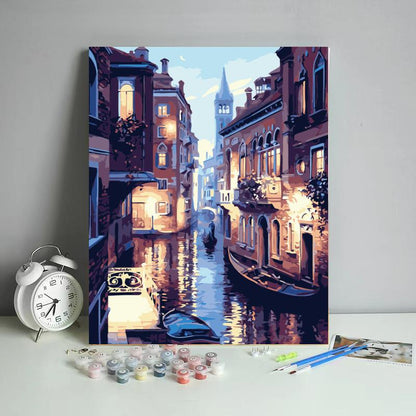 Venetian Twilight Canal - 40x50 cm paint by numbers kit