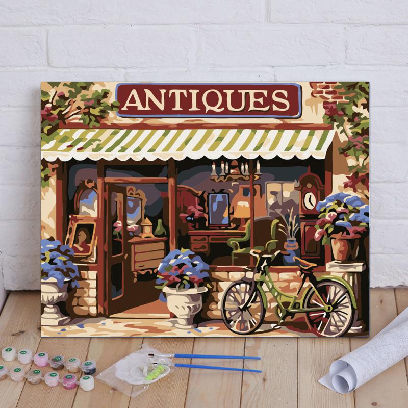 Charming Antique Shop - 40x50 cm paint by numbers kit
