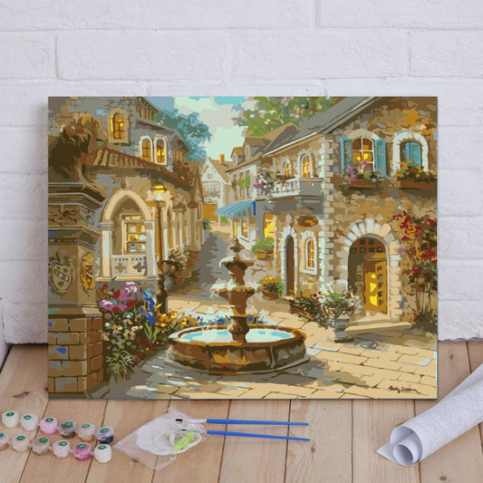 Crimson Rose Profile - 40x50 cm paint by numbers kit