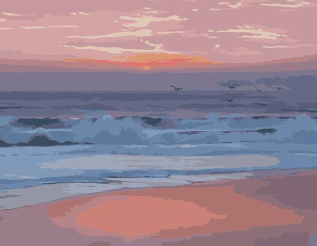 Pastel Ocean Sunset