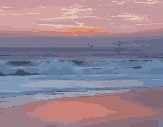 Pastel Ocean Sunset