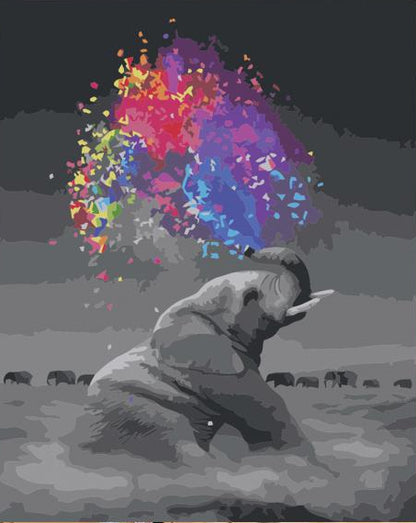 Elephant of Imagination - 40x50 cm paint by numbers kit