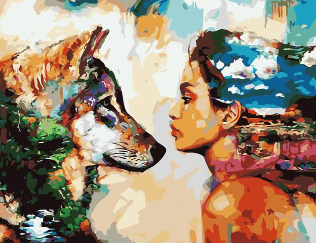 Spirit of the Wolf - 40x50 cm paint by numbers kit