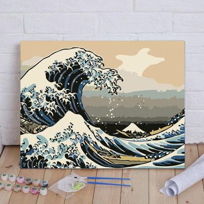 Great Wave in Blue - 40x50 cm paint by numbers kit