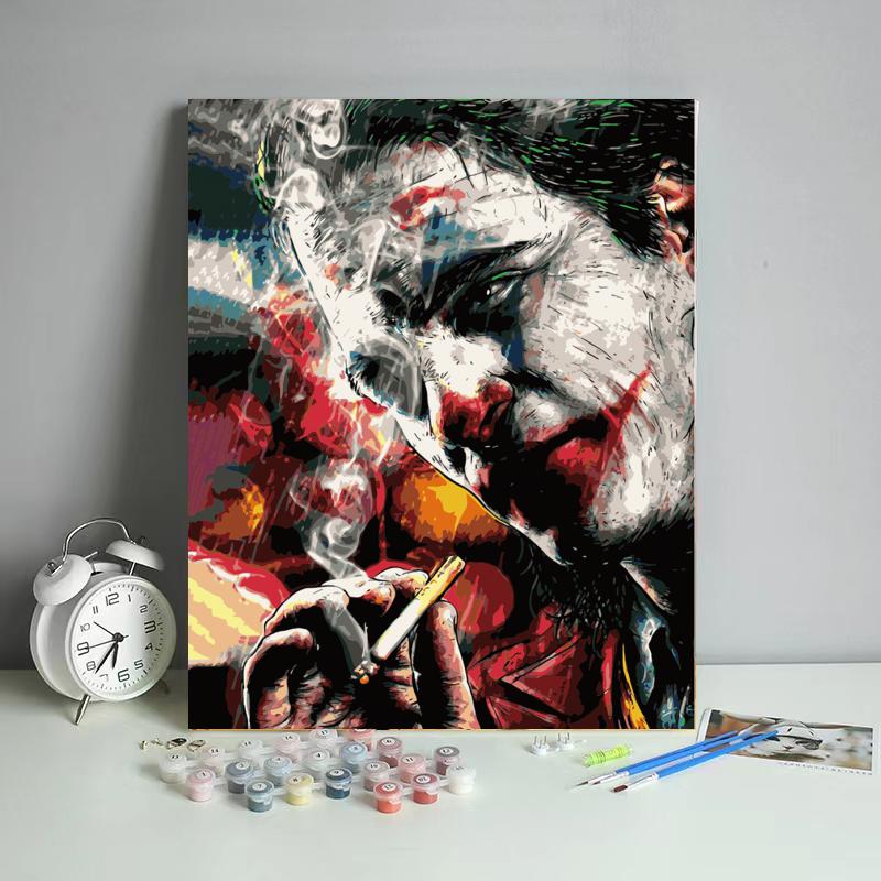 Smoky Clown Close Up - 40x50 cm paint by numbers kit
