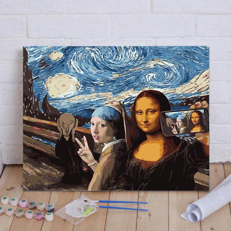 Masterpieces Selfie - 40x50 cm paint by numbers kit