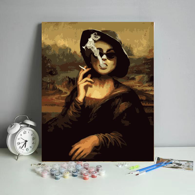 Smoky Renaissance Lady - 40x50 cm paint by numbers kit
