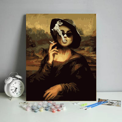 Smoky Renaissance Lady - 40x50 cm paint by numbers kit