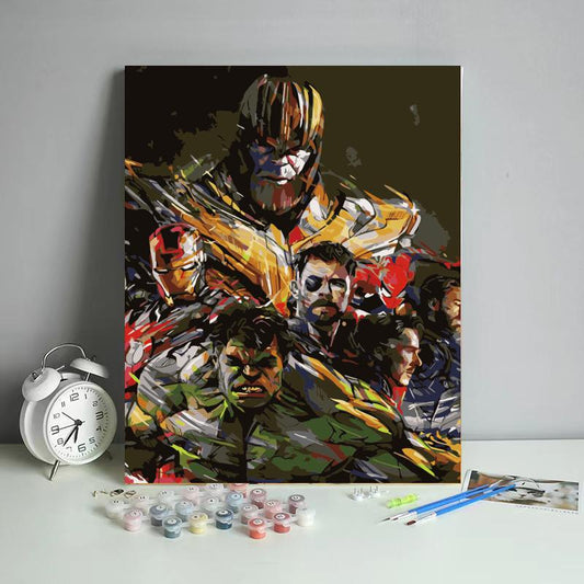Epic Heroes Assemble - 40x50 cm paint by numbers kit