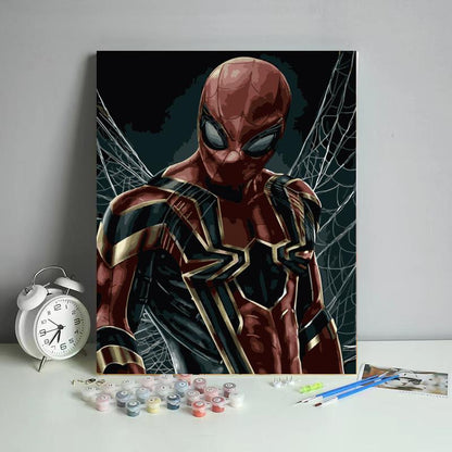 Webbed Iron Hero - 40x50 cm paint by numbers kit