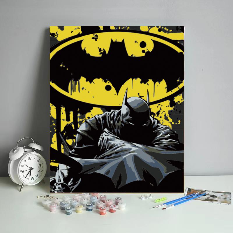 Dark Knight Emblem - 40x50 cm paint by numbers kit