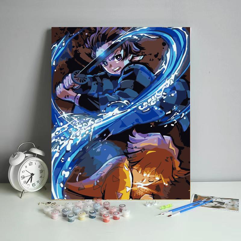 Water Blade Warriors - 40x50 cm paint by numbers kit
