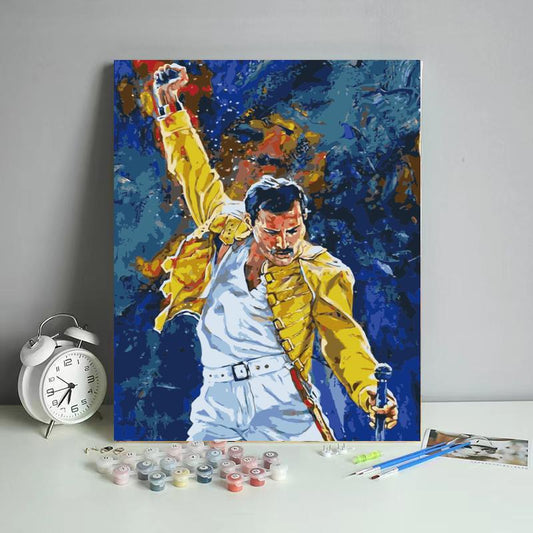 Rock Legend in Yellow - 40x50 cm paint by numbers kit