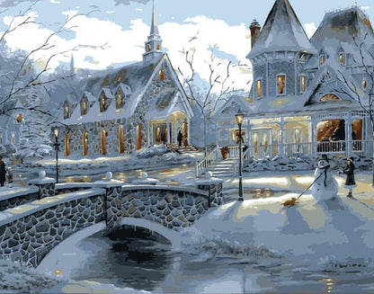 Winter Village Bridge