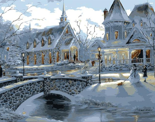 Winter Village Bridge