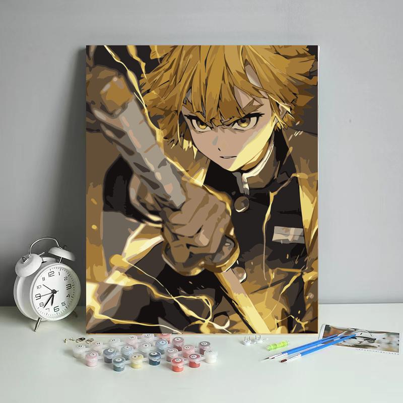 Lightning Swordsman - 40x50 cm paint by numbers kit