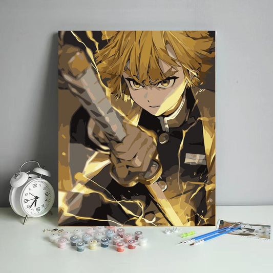 Lightning Swordsman - 40x50 cm paint by numbers kit