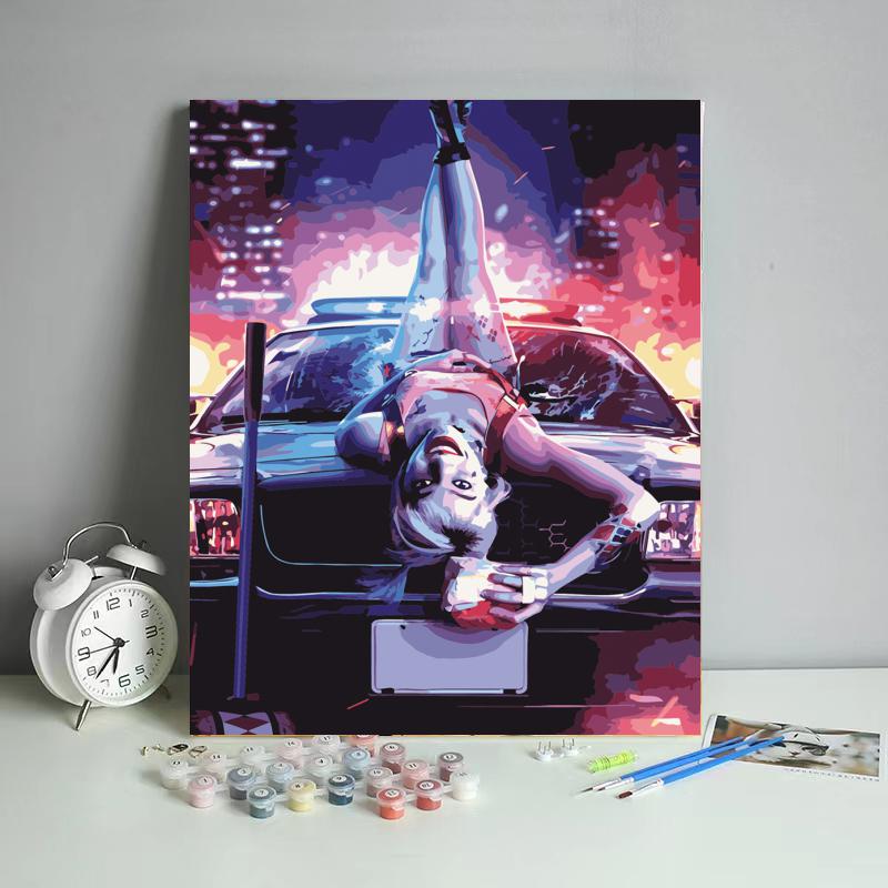Neon Night Rebel - 40x50 cm paint by numbers kit