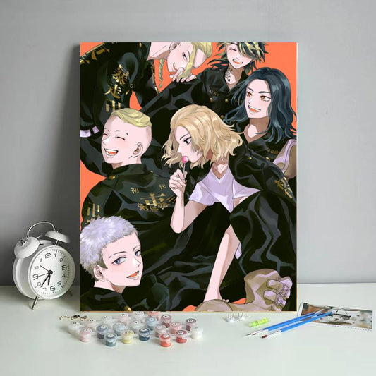Street Gang Friends - 40x50 cm paint by numbers kit